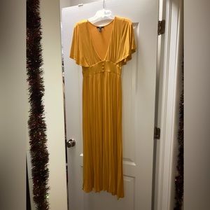Yellow V-Neck dress